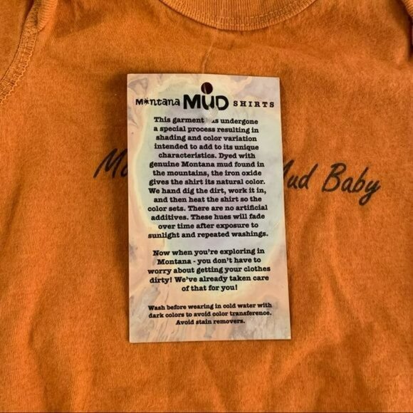 Montana mud shirts mud baby baby gender neutral orange mud pie bodysuit -6M - Picture 5 of 10
